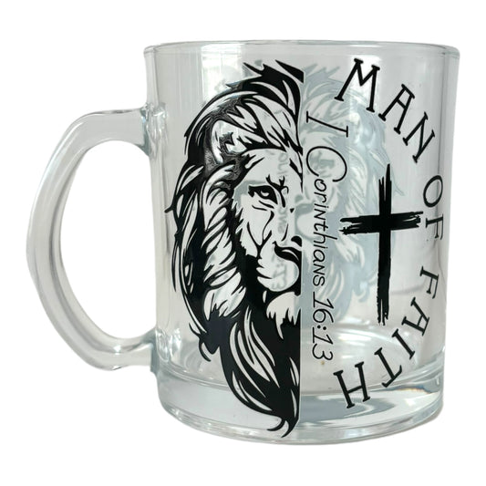 Lion of Judah Man of Faith Coffee Mug