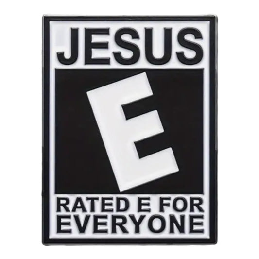 Jesus Rated E Pin