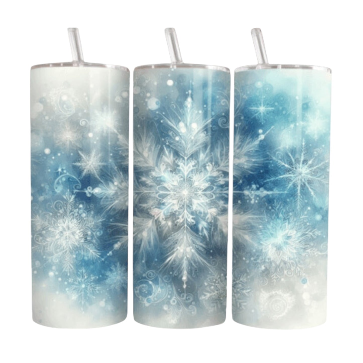 Majestic Snowflake 20 oz Stainless Steel Tumbler