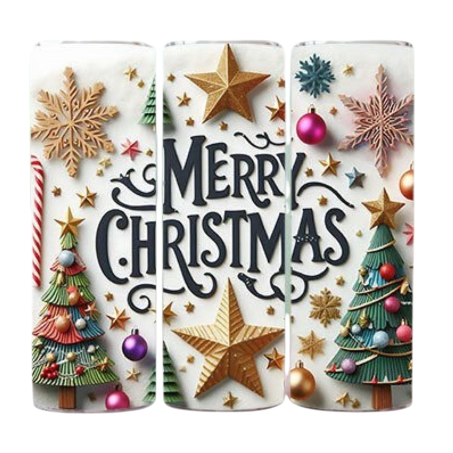 Merry Christmas 20 oz Stainless Steel Tumbler