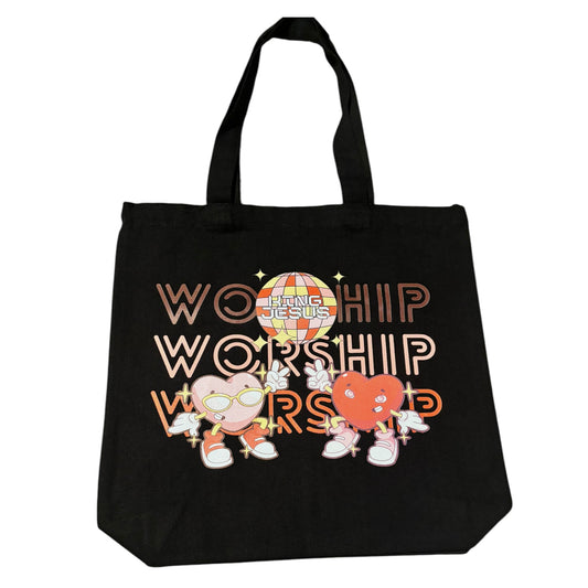 Worship Party Medium Tote Bag