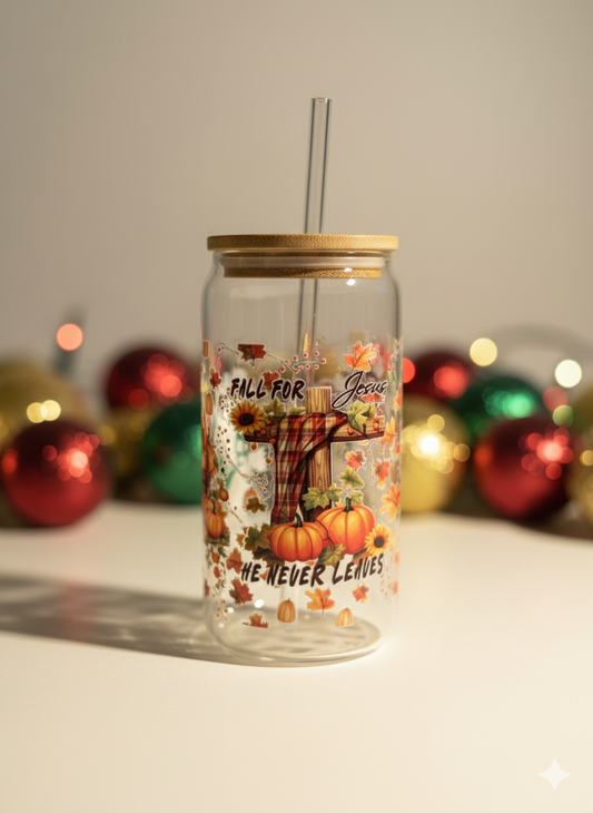 Fall For Jesus(Cross&Leaves)  - Holiday Hot Cocoa Gift Box